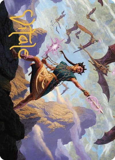 Warden of the Inner Sky Art Card Gold Stamped Signature Art Series: The Lost Caverns of Ixalan Magic card