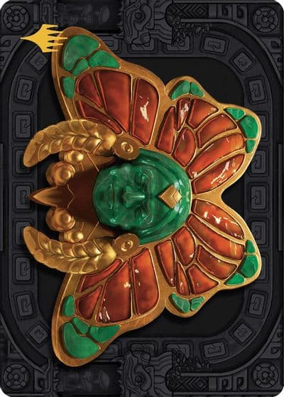 Ojer Kaslem Deepest Growth Art Card 58 81 Gold Stamped Planeswalker Symbol Art Series: The Lost Caverns of Ixalan Magic card