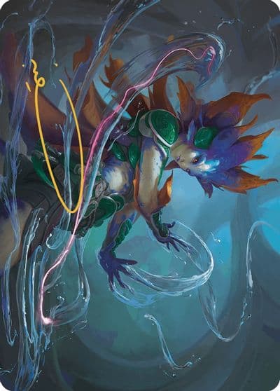 Nicanzil Current Conductor Art Card Gold Stamped Signature Art Series: The Lost Caverns of Ixalan Magic card