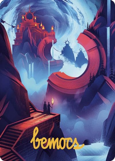 Mountain Art Card Gold Stamped Signature Art Series: The Lost Caverns of Ixalan Magic card