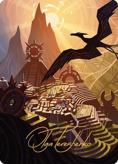 Plains Art Card Gold Stamped Signature Art Series: The Lost Caverns of Ixalan Magic card