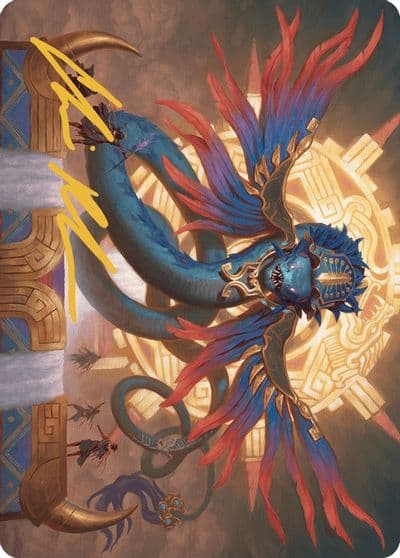 Ojer Pakpatiq Deepest Epoch Art Card 13 81 Gold Stamped Signature Art Series: The Lost Caverns of Ixalan Magic card