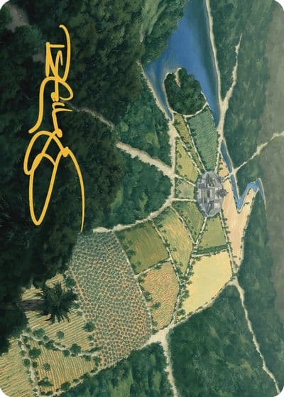 Restless Prairie Art Card Gold Stamped Signature Art Series: The Lost Caverns of Ixalan Magic card