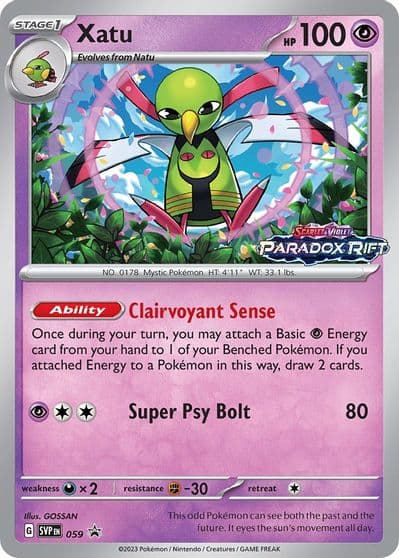 Xatu - 059 (Prerelease) SV: Scarlet & Violet Promo Cards Pokemon card
