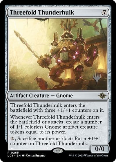 Threefold Thunderhulk Promo Pack: The Lost Caverns of Ixalan Magic card