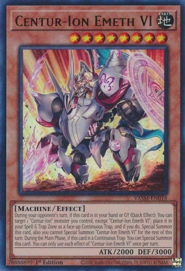 Centur Ion Emeth VI Valiant Smashers Yu-Gi-Oh! card