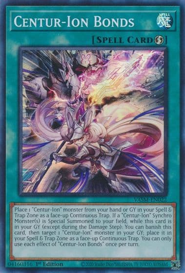 Centur Ion Bonds Valiant Smashers Yu-Gi-Oh! card
