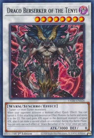 Draco Berserker of the Tenyi Valiant Smashers Yu-Gi-Oh! card