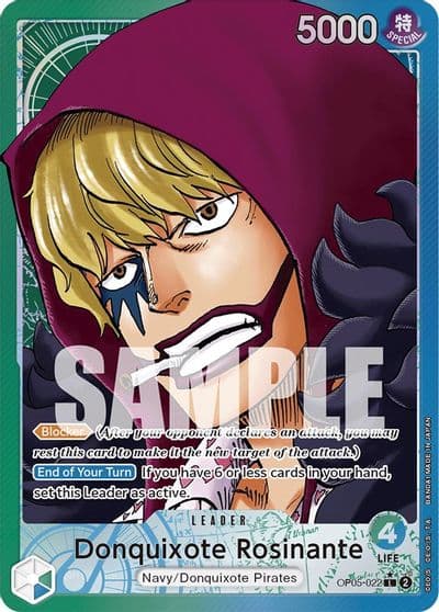 Donquixote Rosinante 022 Alternate Art Awakening of the New Era One Piece card