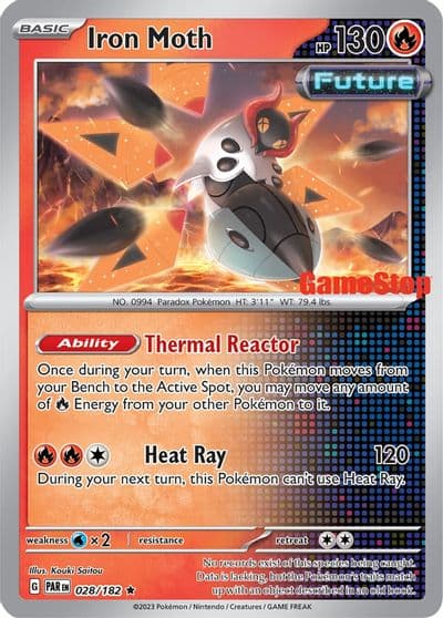 Iron Moth (Gamestop Promo) Miscellaneous Cards & Products Pokemon card