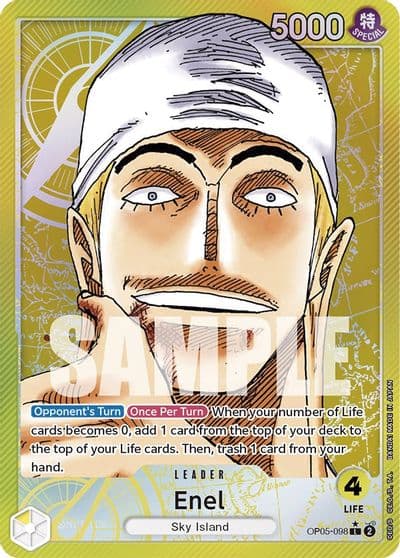 Enel 098 Alternate Art Awakening of the New Era One Piece card