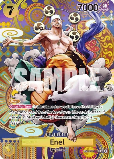 Enel 100 SP Awakening of the New Era One Piece card