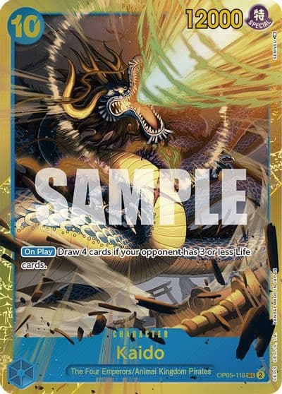 Kaido 118 Awakening of the New Era One Piece card
