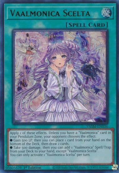 Vaalmonica Scelta Valiant Smashers Yu-Gi-Oh! card