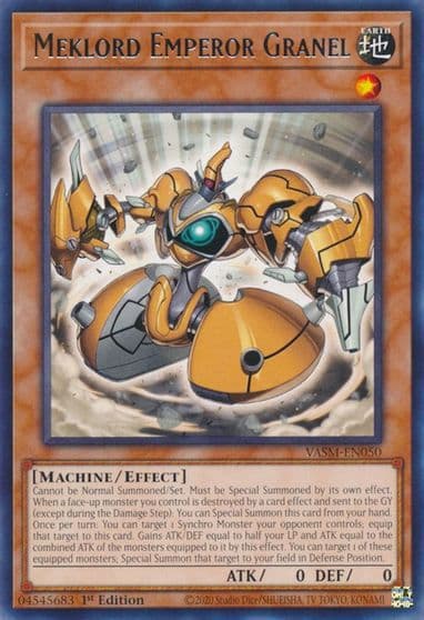Meklord Emperor Granel Valiant Smashers Yu-Gi-Oh! card