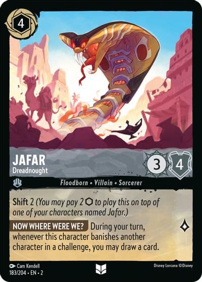 Jafar Dreadnought Rise of the Floodborn Lorcana card