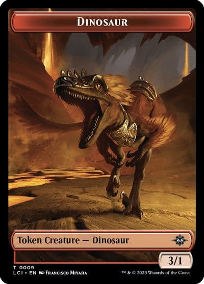 Dinosaur Token 0009 The Lost Caverns of Ixalan Magic card