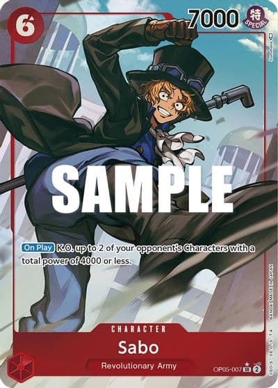 Sabo 007 Alternate Art Awakening of the New Era One Piece card