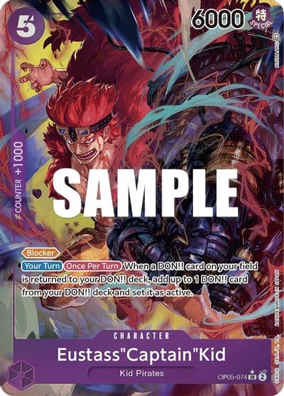 EustassCaptainKid Alternate Art Awakening of the New Era One Piece card