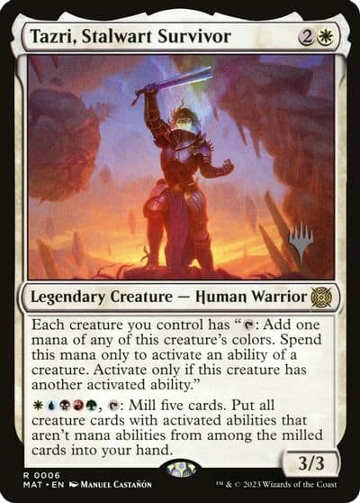 Tazri Stalwart Survivor Promo Pack: The Lost Caverns of Ixalan Magic card