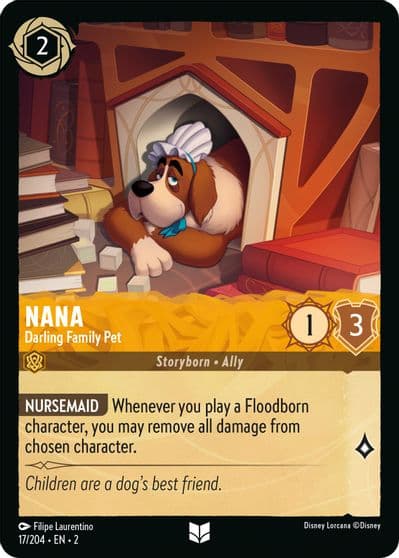 Nana Darling Family Pet Rise of the Floodborn Lorcana card