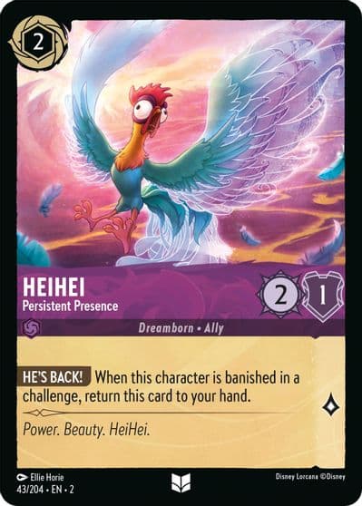 HeiHei Persistent Presence Rise of the Floodborn Lorcana card