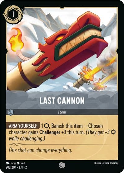 Last Cannon Rise of the Floodborn Lorcana card