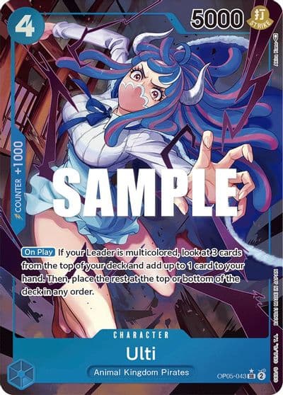 Ulti Alternate Art Awakening of the New Era One Piece card
