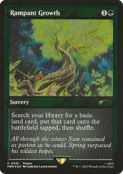 Rampant Growth Foil Etched WPN & Gateway Promos Magic card