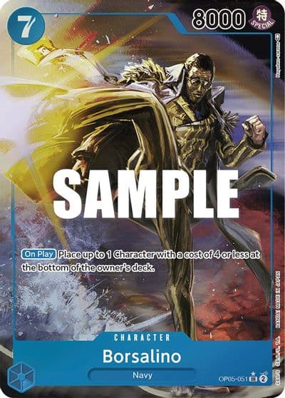 Borsalino Alternate Art Awakening of the New Era One Piece card