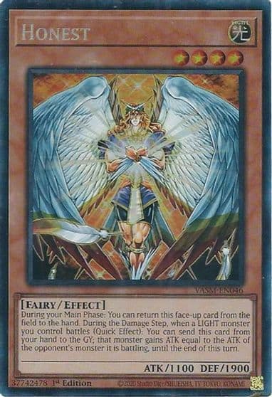 Honest CR Valiant Smashers Yu-Gi-Oh! card