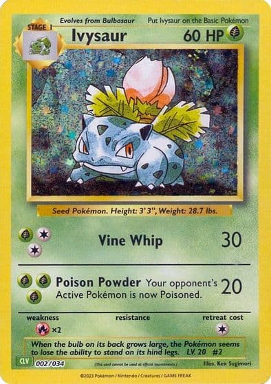 Ivysaur Trading Card Game Classic Pokemon card