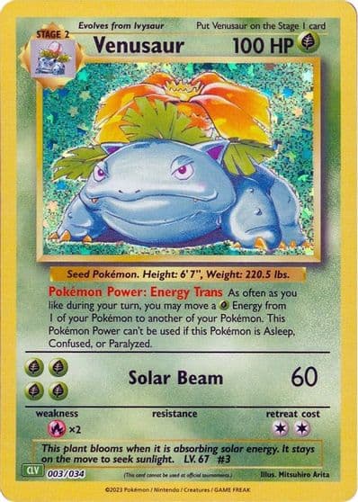 Venusaur Trading Card Game Classic Pokemon card