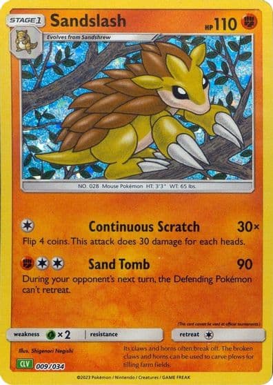 Sandslash Trading Card Game Classic Pokemon card