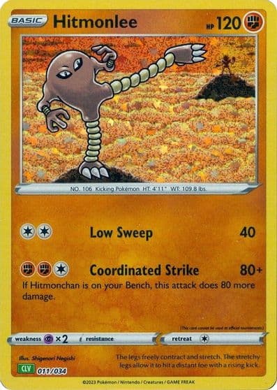 Hitmonlee Trading Card Game Classic Pokemon card