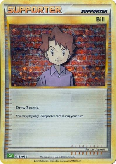 Bill (CLV) Trading Card Game Classic Pokemon card