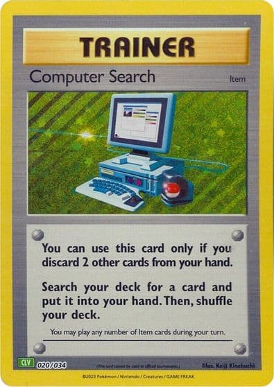 Computer Search (CLV) Trading Card Game Classic Pokemon card