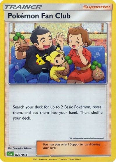 Pokemon Fan Club (CLV) Trading Card Game Classic Pokemon card