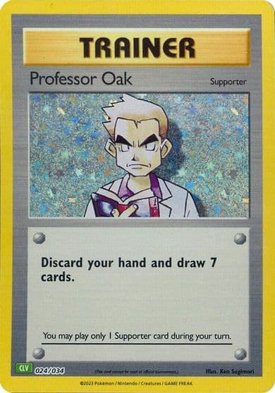 Professor Oak (CLV) Trading Card Game Classic Pokemon card