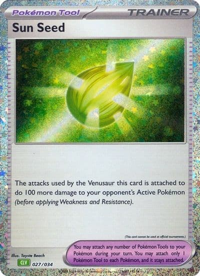 Sun Seed Trading Card Game Classic Pokemon card