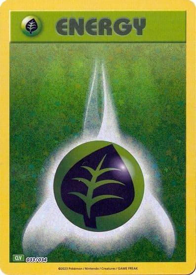 Basic Grass Energy Trading Card Game Classic Pokemon card