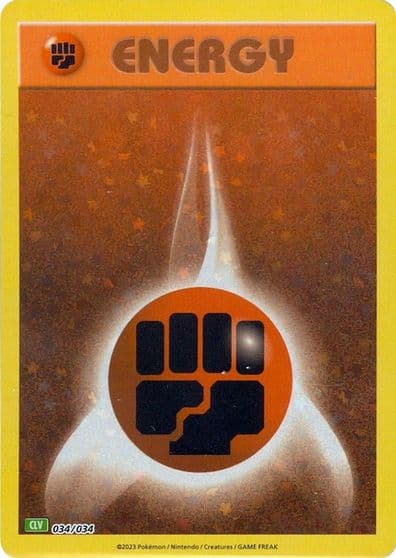 Basic Fighting Energy Trading Card Game Classic Pokemon card