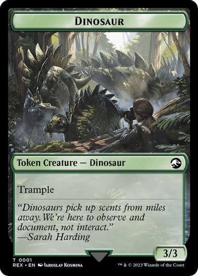 Dinosaur Token Universes Beyond: Jurassic World Collection Magic card
