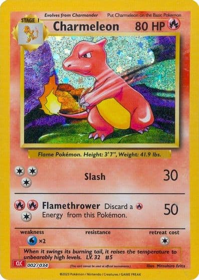 Charmeleon Trading Card Game Classic Pokemon card