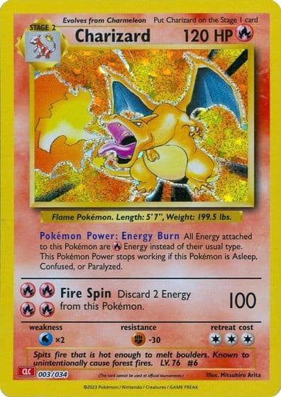Charizard Trading Card Game Classic Pokemon card