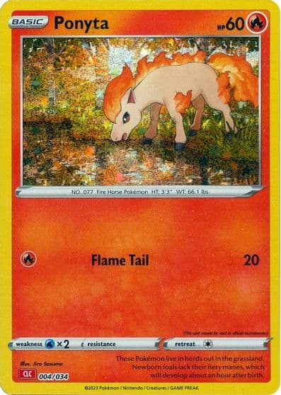 Ponyta Trading Card Game Classic Pokemon card