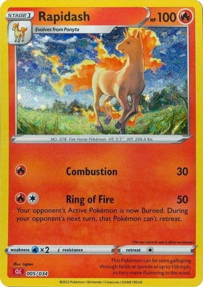 Rapidash Trading Card Game Classic Pokemon card
