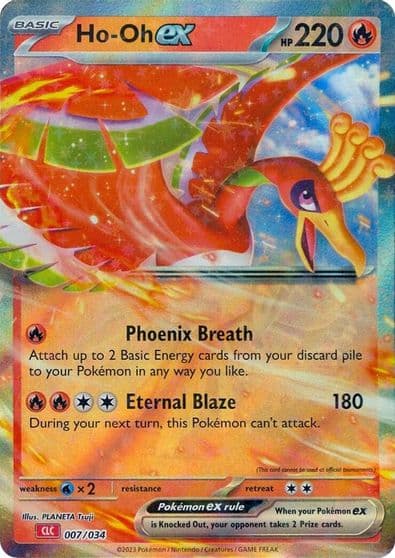 Ho-oh ex Trading Card Game Classic Pokemon card