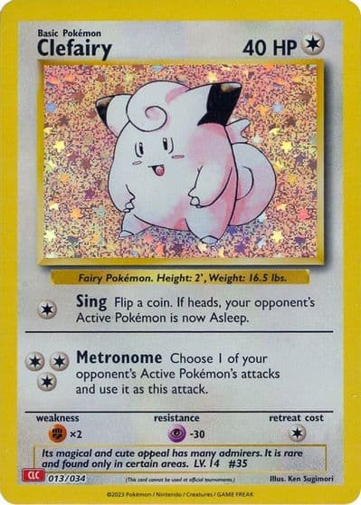 Clefairy Trading Card Game Classic Pokemon card