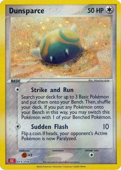 Dunsparce Trading Card Game Classic Pokemon card